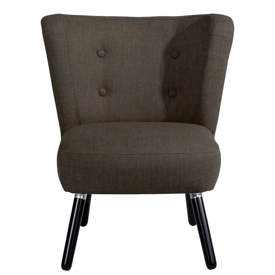 Polstersessel in Dunkelbraun und Schwarz - Melicus^Wohnen Clearance