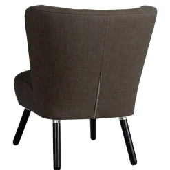 Polstersessel in Dunkelbraun und Schwarz - Melicus^Wohnen Clearance
