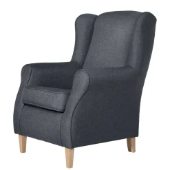 Polstersessel in Jeansblau und Buche - Patronia^Wohnen Discount