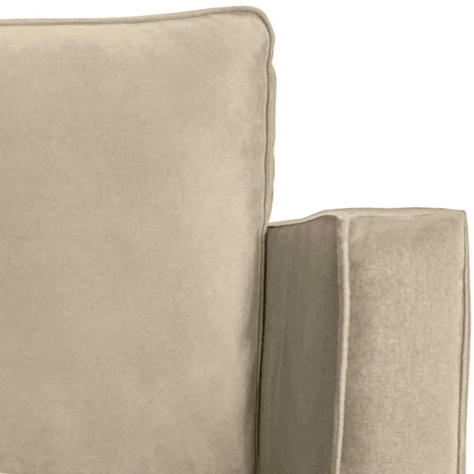 Polstersessel in Khaki Samt - Afeiro^Wohnen Discount