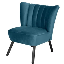 Wohnen Polstersessel in Petrol und Schwarz - Floyda