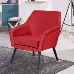 Polstersessel in Rot und Schwarz - Zehadra^Wohnen Sale