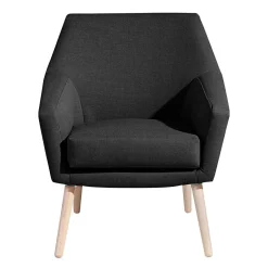 Wohnen Polstersessel in Schwarz und Buche Natur - Gates