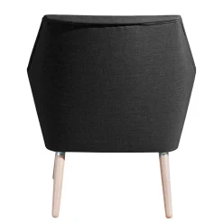 Wohnen Polstersessel in Schwarz und Buche Natur - Gates