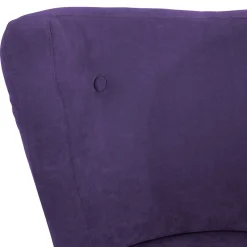 Wohnen Polstersessel in Violett Velours - Coralla