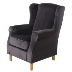 Wohnen Polstersessel mit Ohren in Anthrazit - Pyra