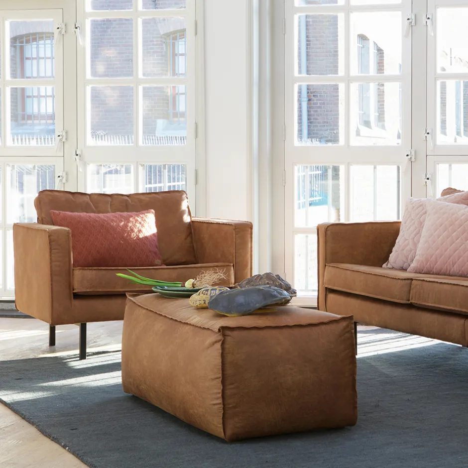 Wohnen Polstersessel Trokey in Cognac Braun