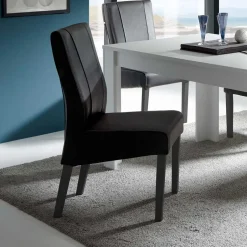 Wohnen Polsterstühle aus Kunstleder & Massivholz - Artiga (2er Set)