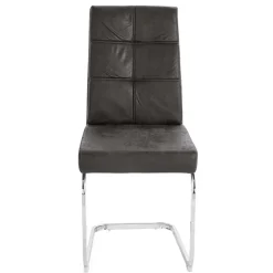 Polsterstühle Freischwinger in Anthrazit - Ansar (2er Set)^Wohnen New