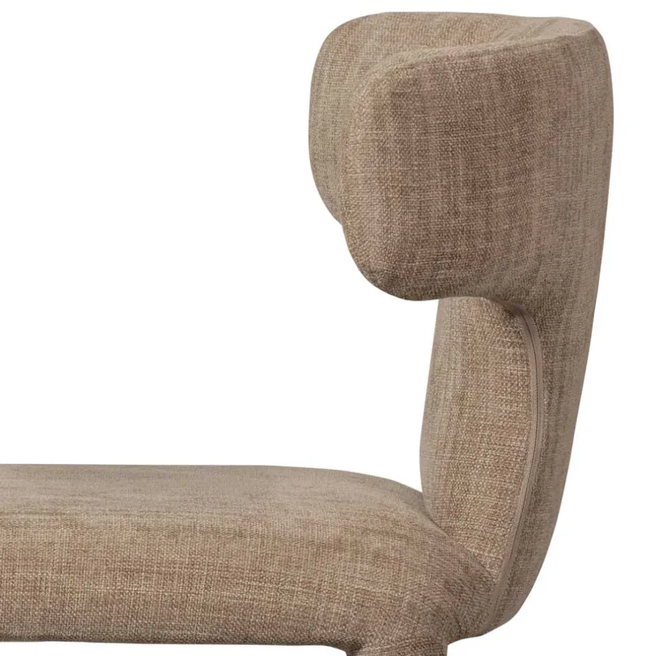 Wohnen Polsterstühle in Beige Stoff - Eradis (2er Set)