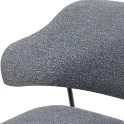 Wohnen Polsterstühle in Dunkelgrau Boucle - Ciribati (2er Set)