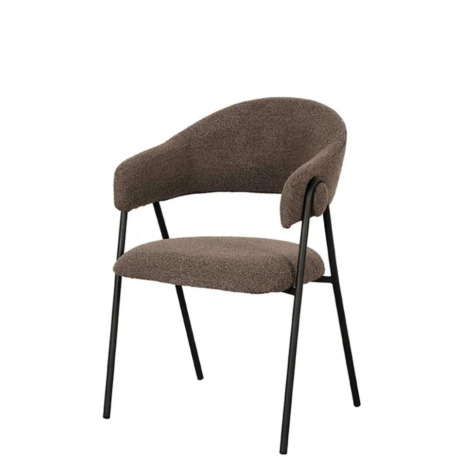 Polsterstühle in Hellbraun Boucle - Jaggon (2er Set)^Wohnen Outlet