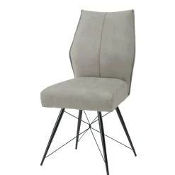 Wohnen Polsterstühle in Hellgrau - Fiafanda (2er Set)