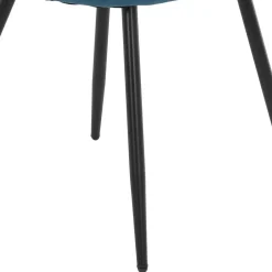 Wohnen Polsterstühle in Petrol & Schwarz - Jeandru (4er Set)