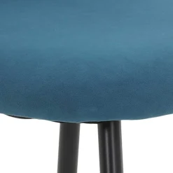 Wohnen Polsterstühle in Petrol & Schwarz - Jeandru (4er Set)