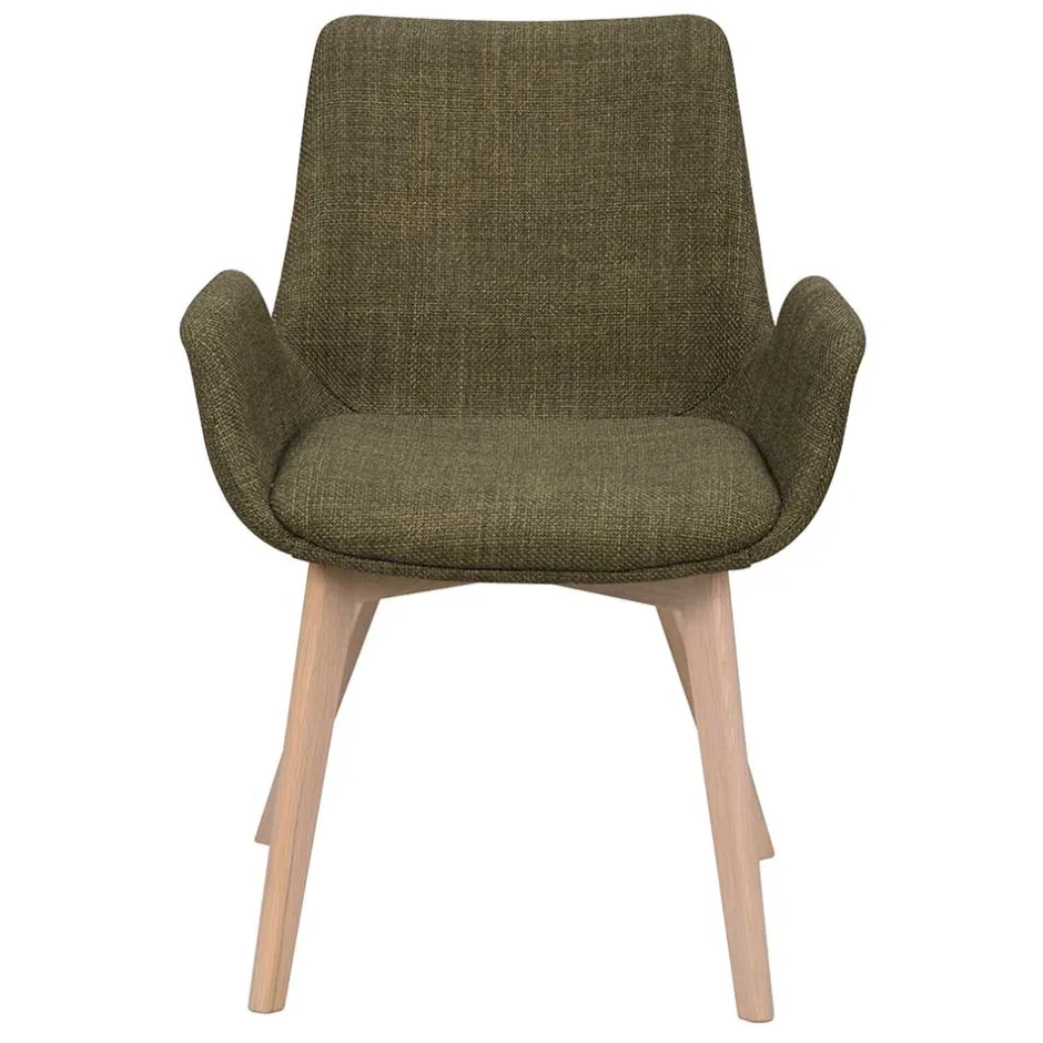 Polsterstühle mit Armlehnen in Dunkelgrün - Termi (2er Set)^Wohnen Best