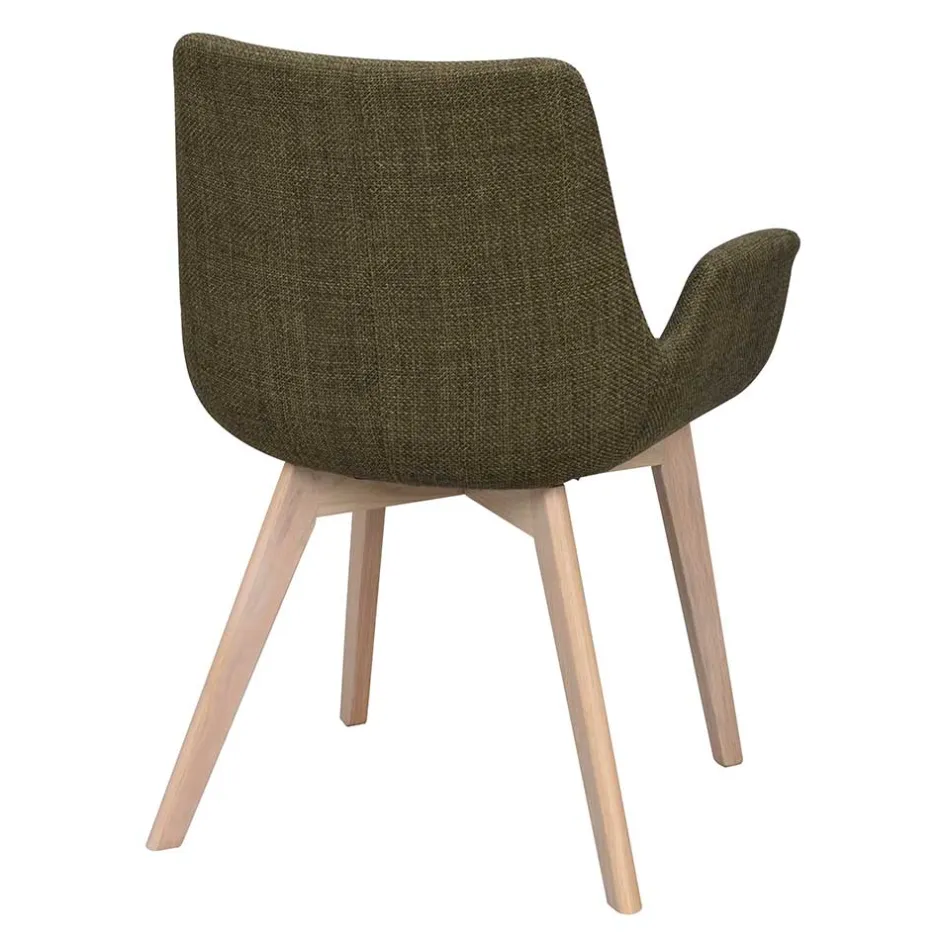 Polsterstühle mit Armlehnen in Dunkelgrün - Termi (2er Set)^Wohnen Best