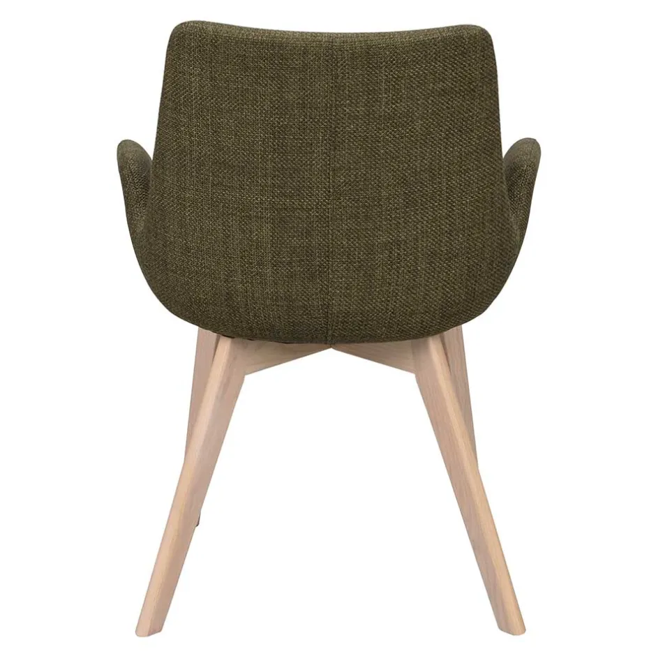 Polsterstühle mit Armlehnen in Dunkelgrün - Termi (2er Set)^Wohnen Best