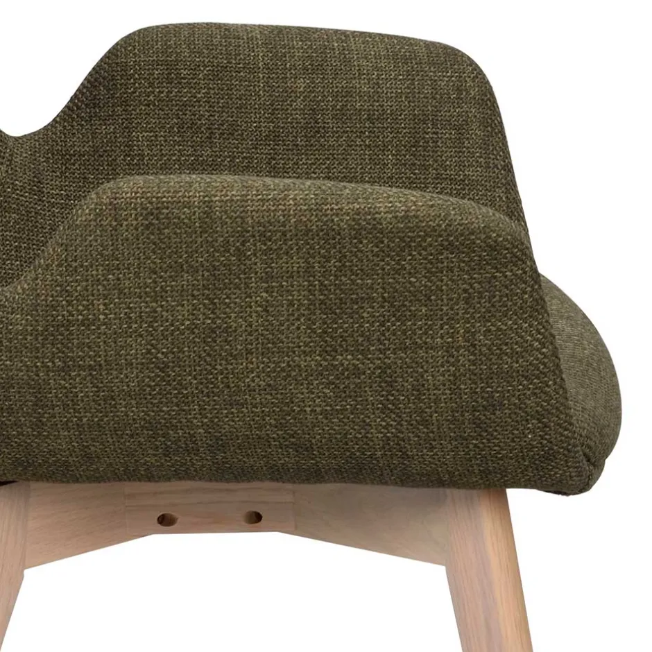 Polsterstühle mit Armlehnen in Dunkelgrün - Termi (2er Set)^Wohnen Best