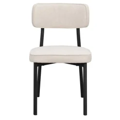 Polsterstuhl in Creme & Schwarz - Jeffa (2er Set)^Wohnen Best