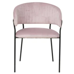 Polsterstuhl in Rosa & Schwarz - Cementa^Wohnen New