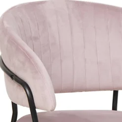 Polsterstuhl in Rosa & Schwarz - Cementa^Wohnen New