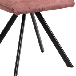 Polsterstuhl in Rosenholz - Isabelon (2er Set)^Wohnen Outlet