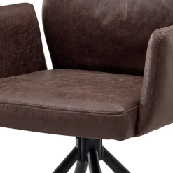 Polsterstuhl mit Armlehen auf Drehgestell - New Orleans (2er Set)^Wohnen Hot