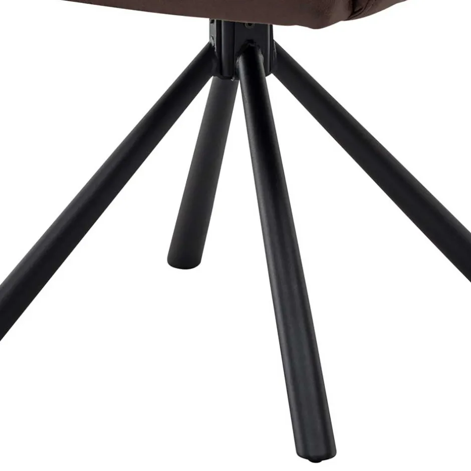 Polsterstuhl mit Armlehen auf Drehgestell - New Orleans (2er Set)^Wohnen Hot