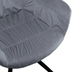 Polsterstuhl mit Armlehnen auf Drehgestell - Memphis^Wohnen