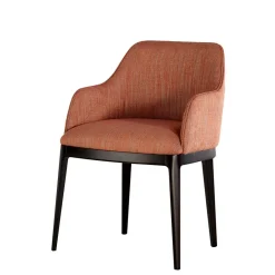 Polsterstuhl mit Armlehnen in Rost - Chiaro^Wohnen New