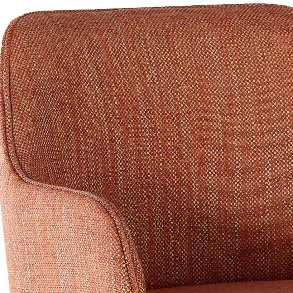 Polsterstuhl mit Armlehnen in Rost - Chiaro^Wohnen New