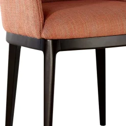 Polsterstuhl mit Armlehnen in Rost - Chiaro^Wohnen New