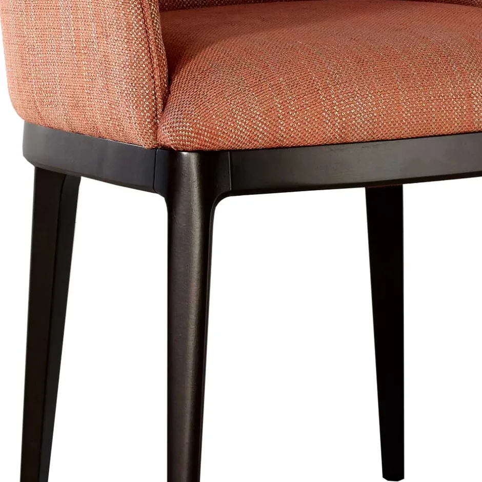 Polsterstuhl mit Armlehnen in Rost - Chiaro^Wohnen New