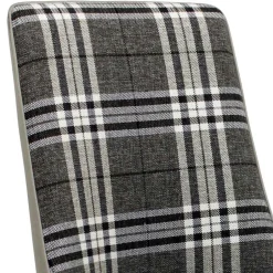 Wohnen Polsterstuhl mit Karomuster - Kapitalia (2er Set)