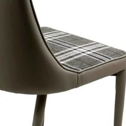 Wohnen Polsterstuhl mit Karomuster - Kapitalia (2er Set)