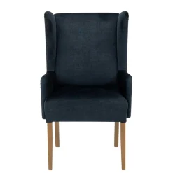 Polsterstuhl mit Ohren in Dunkelblau - Zilandra^Wohnen Outlet