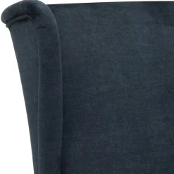 Polsterstuhl mit Ohren in Dunkelblau - Zilandra^Wohnen Outlet
