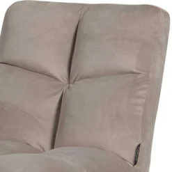 Wohnen Polsterstuhl mit Stativgestell in Beigegrau - Melli