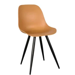 Wohnen PP Schalenstühle in Ocker - Sayetton (2er Set)