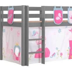 Kinder Wohnen Prinzessinnen Spielbett mit Rutsche - Agnesco