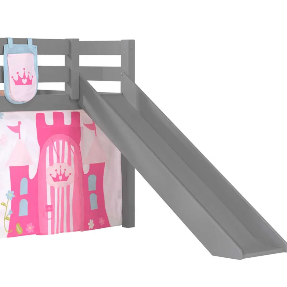 Kinder Wohnen Prinzessinnen Spielbett mit Rutsche - Agnesco