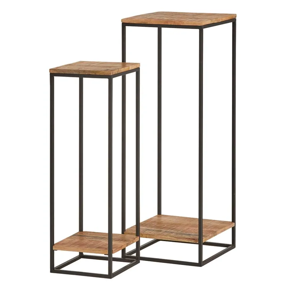 Quadratische Blumensäulen im Industrial Style - Choreti (zweiteilig)^Wohnen Hot