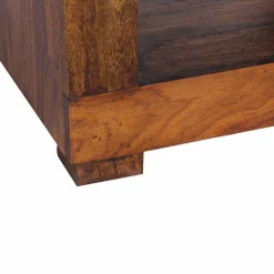 Quadratischer Beistelltisch Hoslo aus Massivholz klar lackiert^Wohnen New