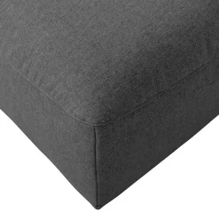 Quadratischer Couchhocker in Anthrazit - Telrama^Wohnen Outlet