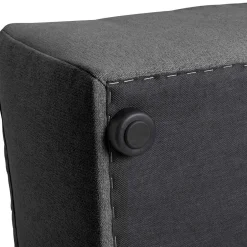 Quadratischer Couchhocker in Anthrazit - Telrama^Wohnen Outlet