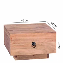 Wohnen Quadratischer Design Nachttisch Vislan mit Schublade