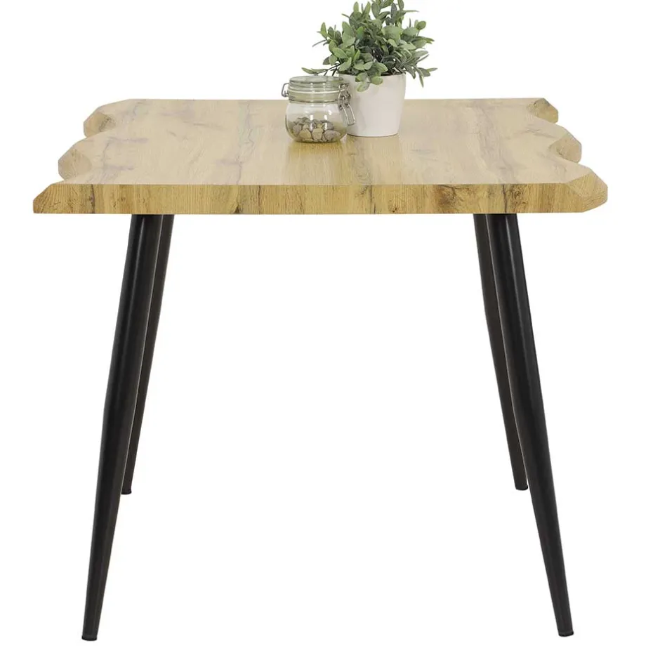 Quadratischer Esstisch mit Baumkanten NB - Ashela^Wohnen Sale
