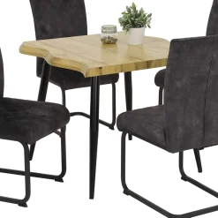 Quadratischer Esstisch mit Baumkanten NB - Ashela^Wohnen Sale