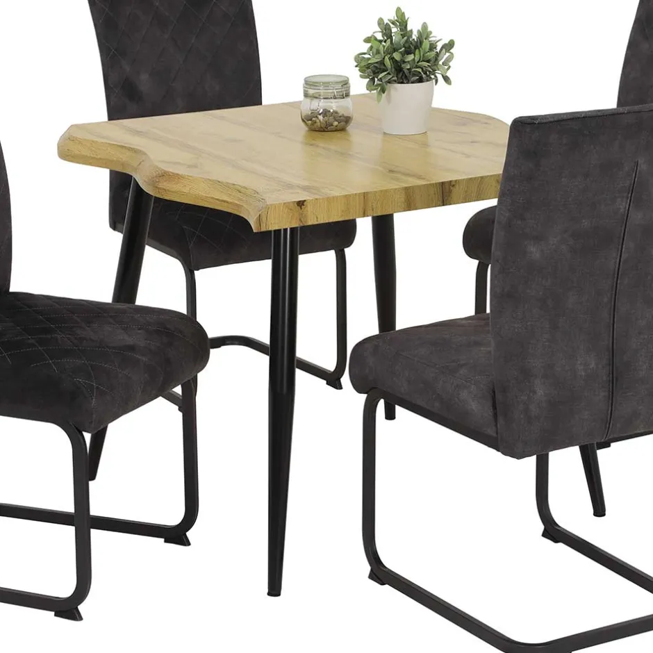 Quadratischer Esstisch mit Baumkanten NB - Ashela^Wohnen Sale